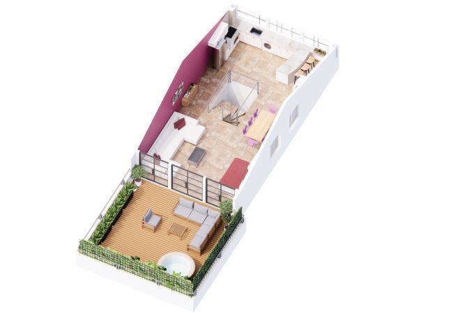 Apartamento em Tel Aviv - Jaffa - MAMAD, Penthouse & Jacuzzi in Neve Tzedek by FeelHome Apartamento em Tel Aviv - Jaffa - MAMAD, Penthouse & Jacuzzi in Neve Tzedek by FeelHome